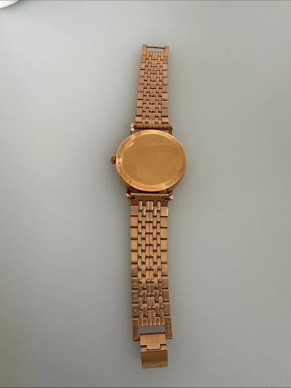 Tissot Rose Gold Bracelet Watch with White Dial
